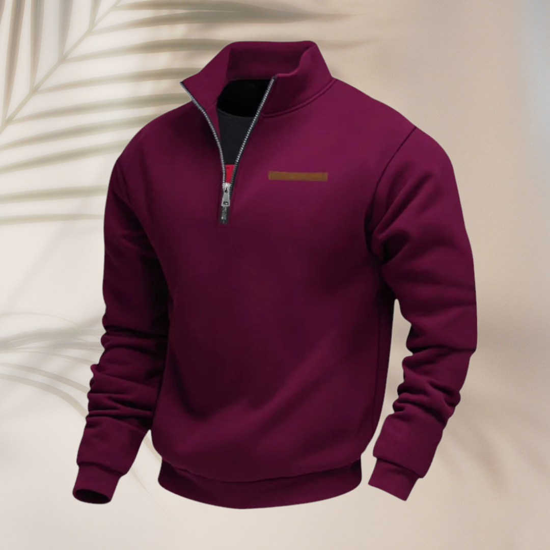 Jáchym™ - Pánská mikina s polovičním zipem