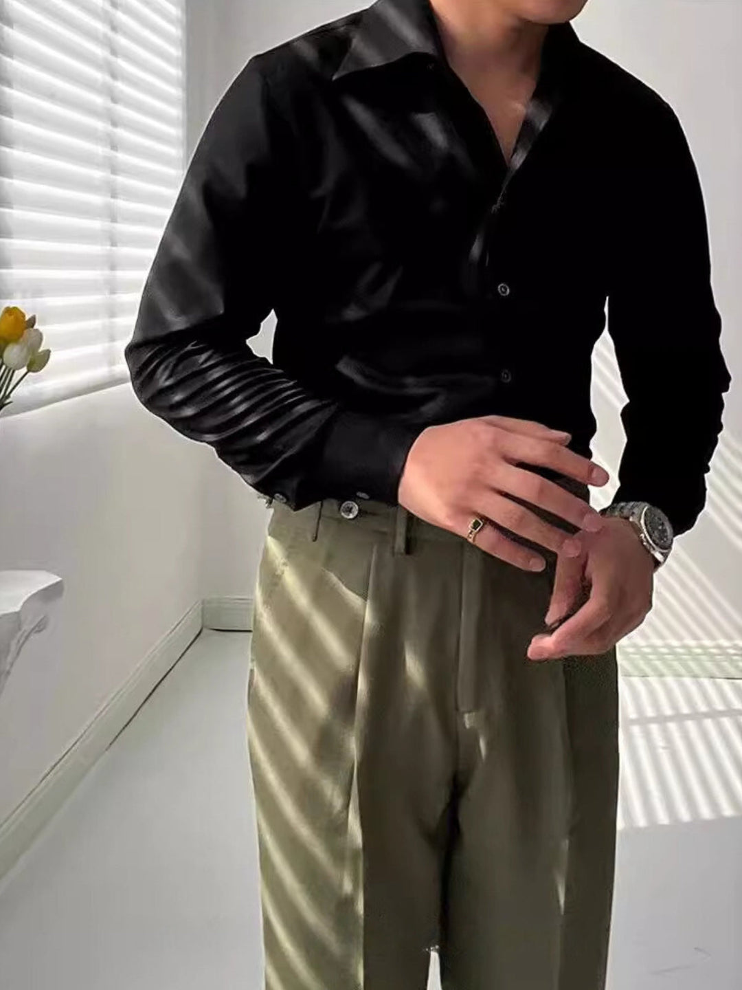 Alfieri | Košile S Výstřihem Do V