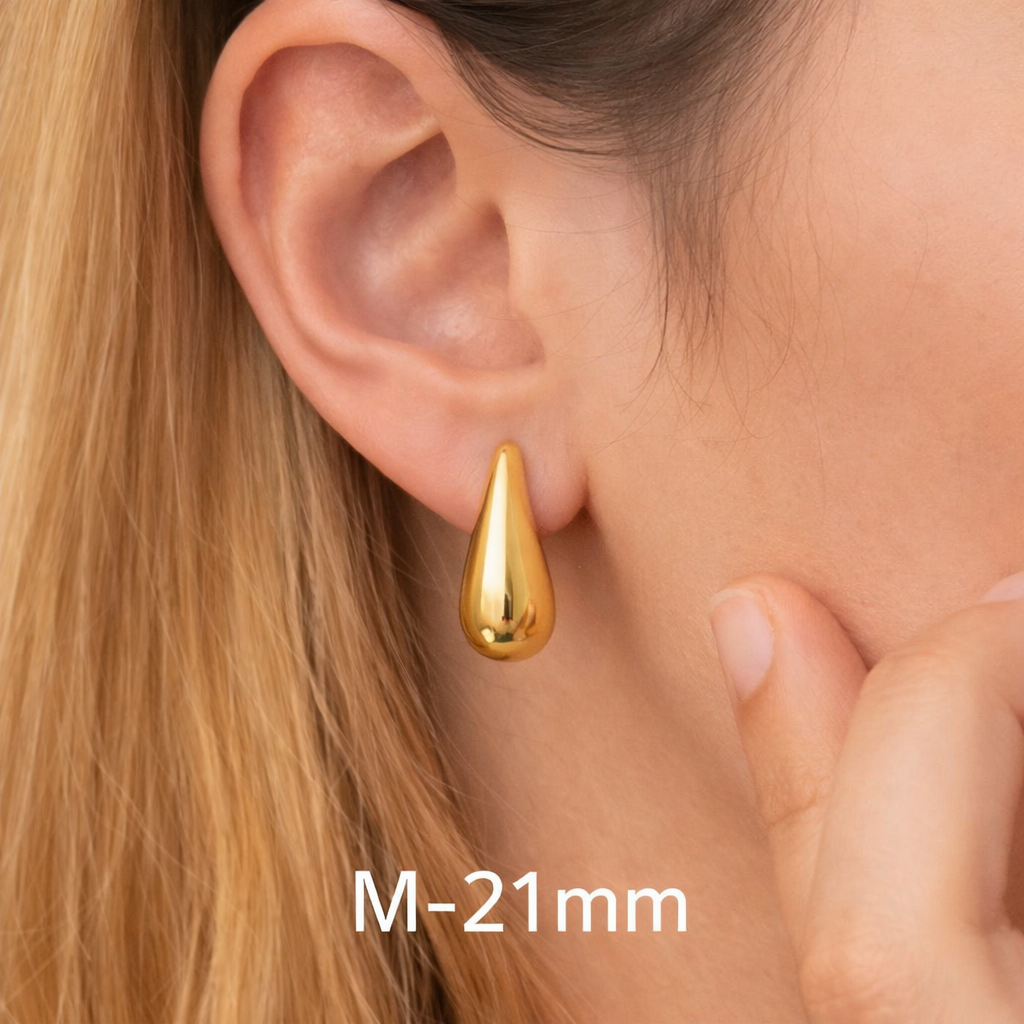 Velora | Pozlacené náušnice Kapka vody