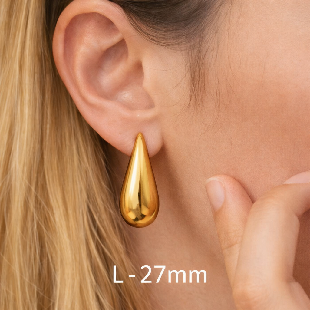 Velora | Pozlacené náušnice Kapka vody