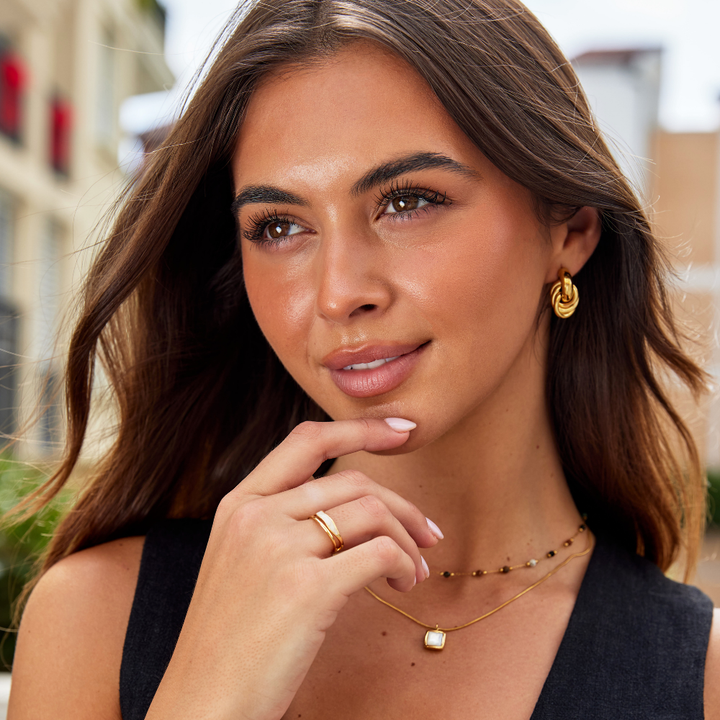 Kruhový náušnice | Vrstvený prsten