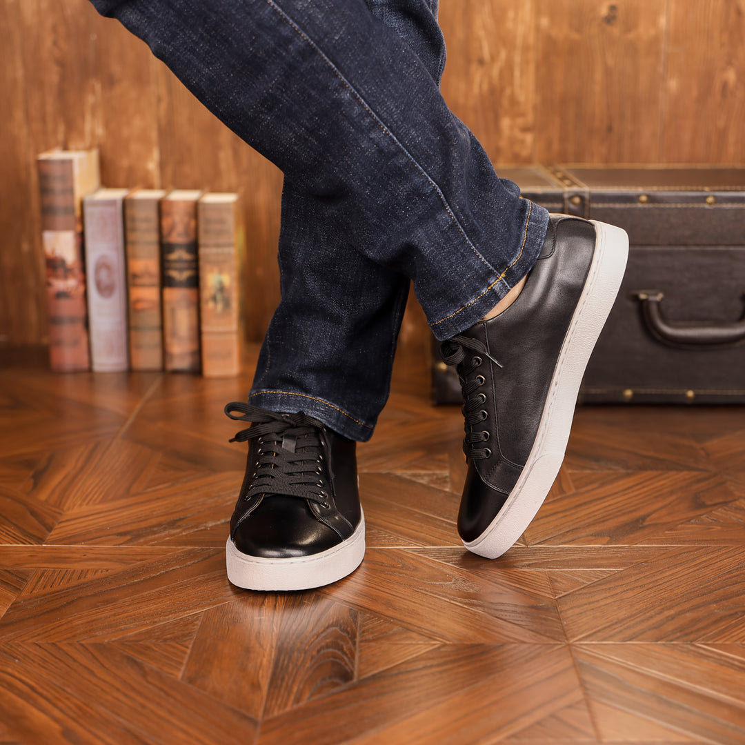 Pánské Kožené Nízké Boty