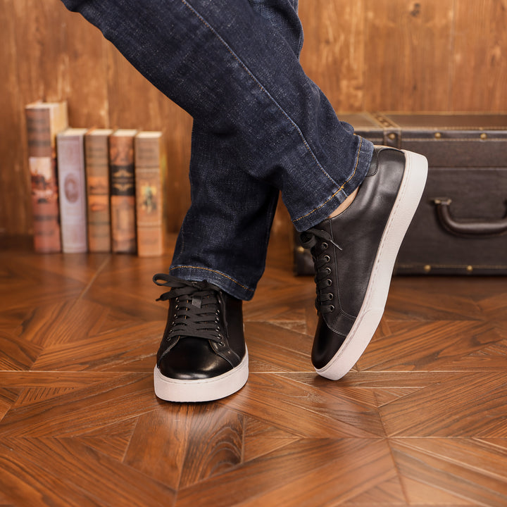 Pánské Kožené Nízké Boty