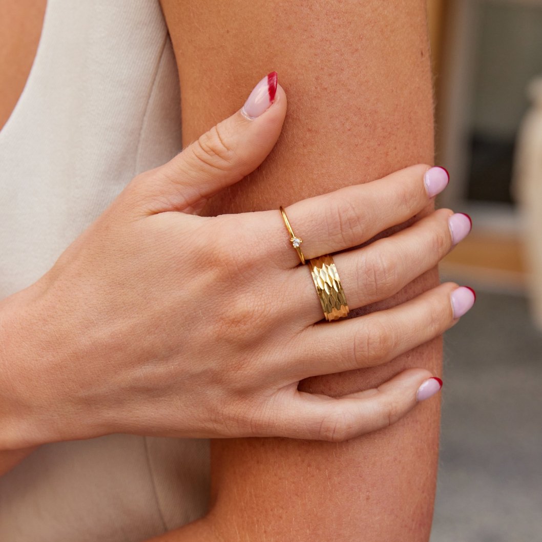 Láska | Křišťálový kruhový náušnice